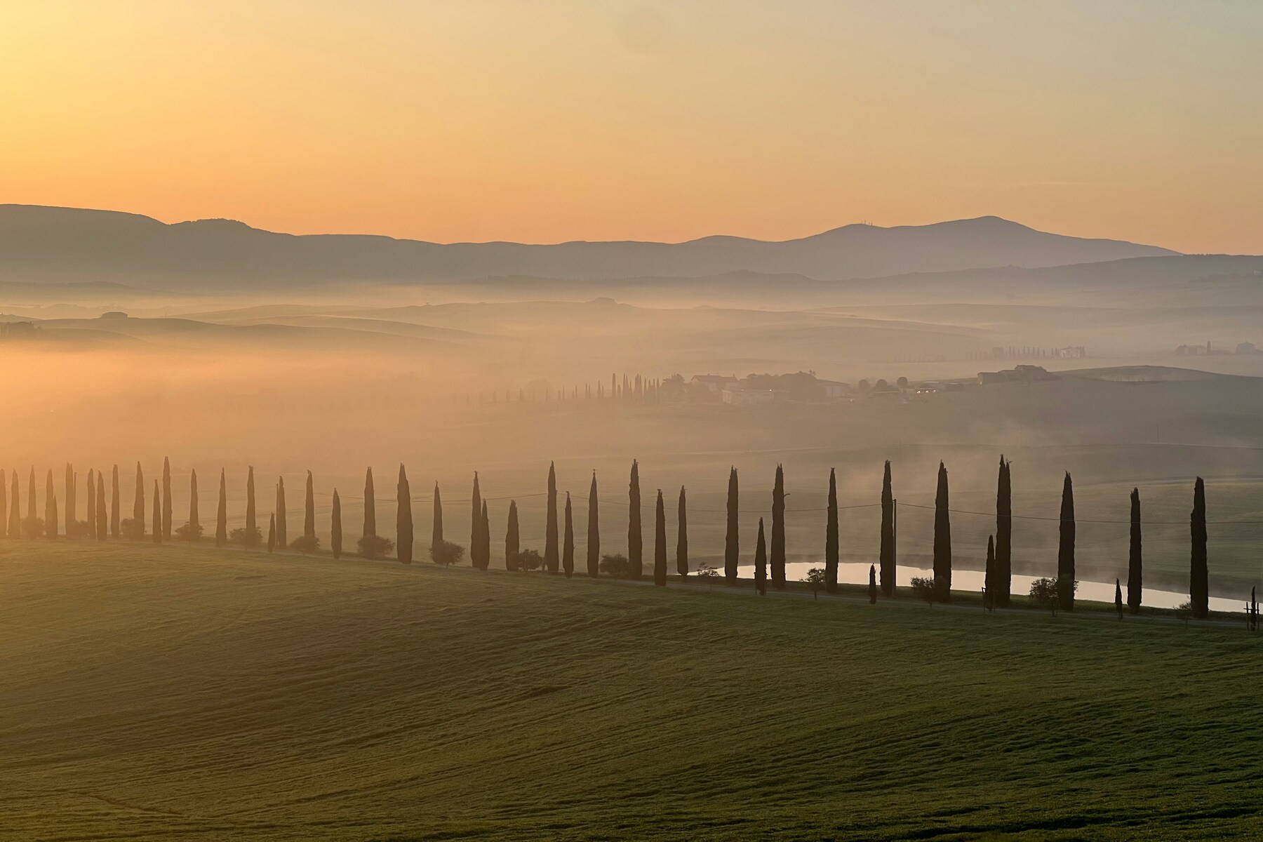 Val d'Orcia, Italy golden hour