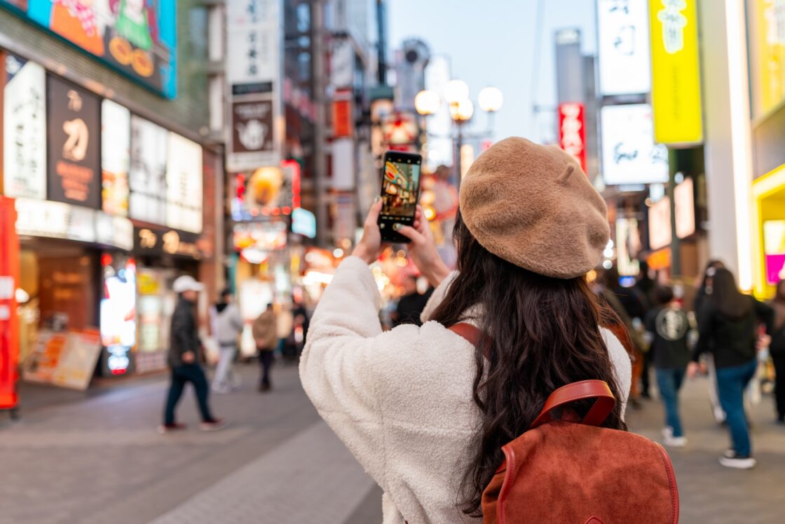 Tourist in Dotonbori