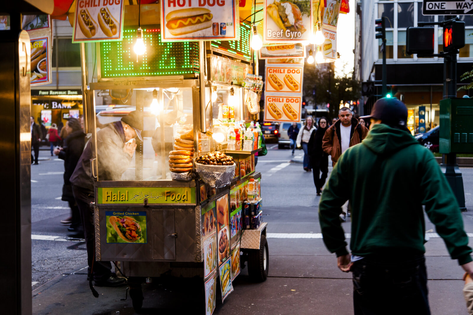New york hot dog cart