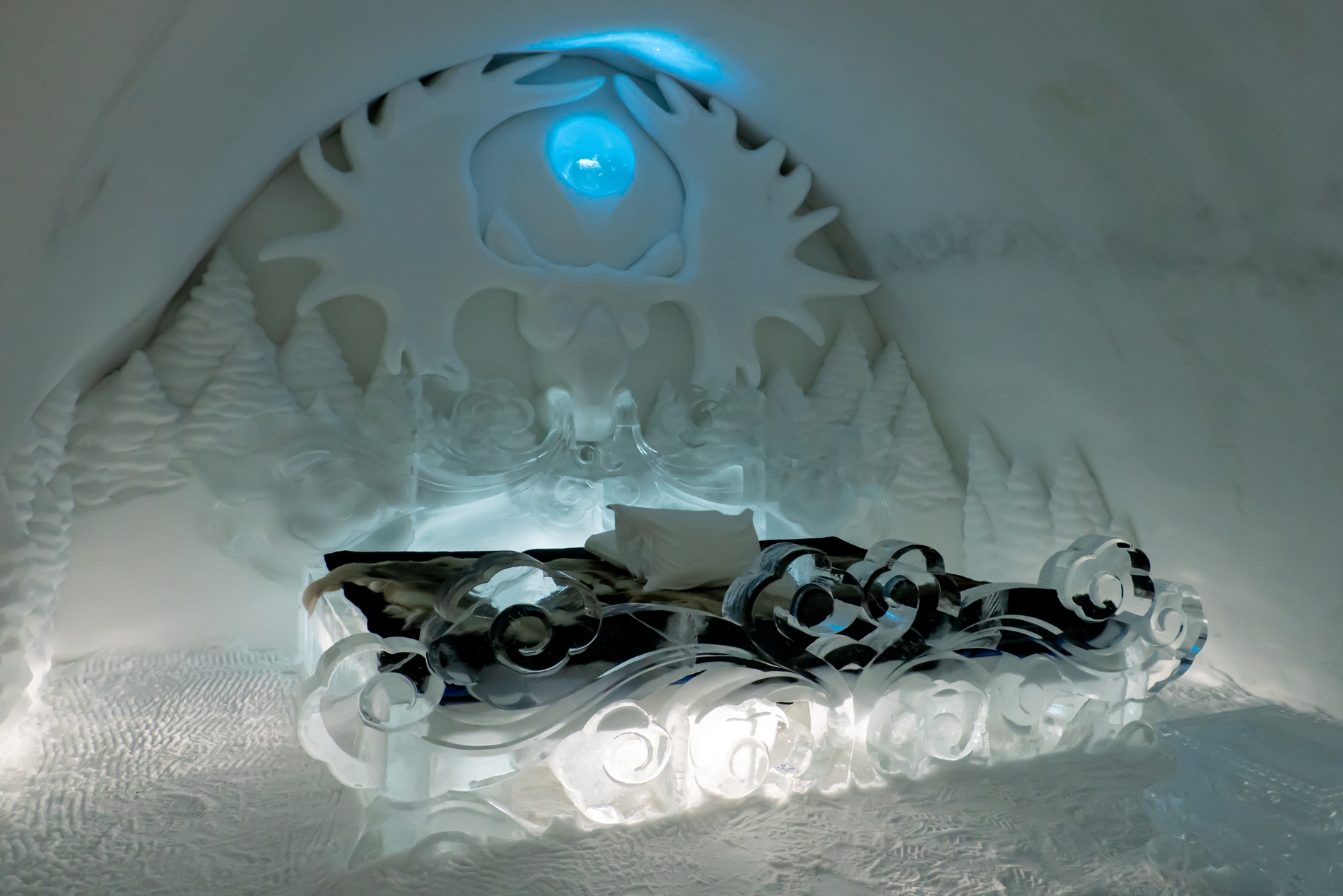 Ice Hotel Bed