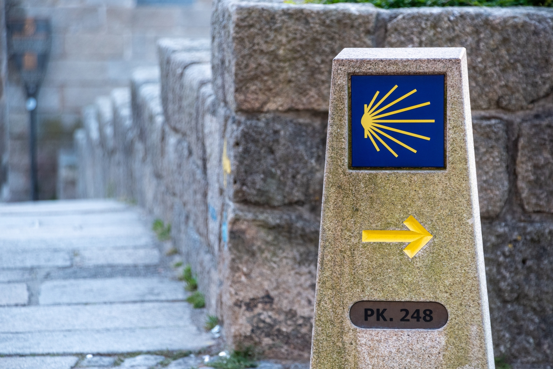 Signal in el camino de santiago