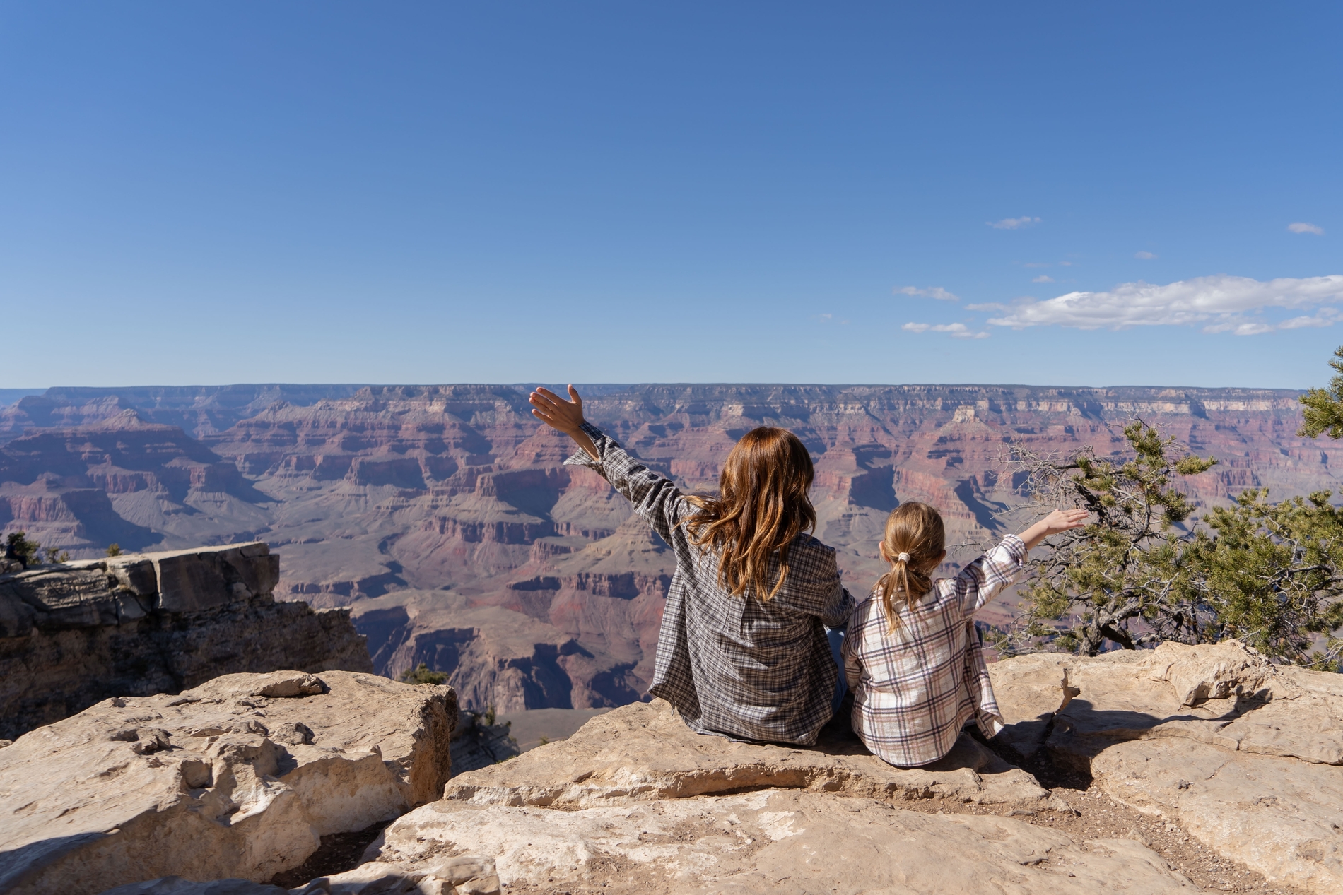 family in national park
