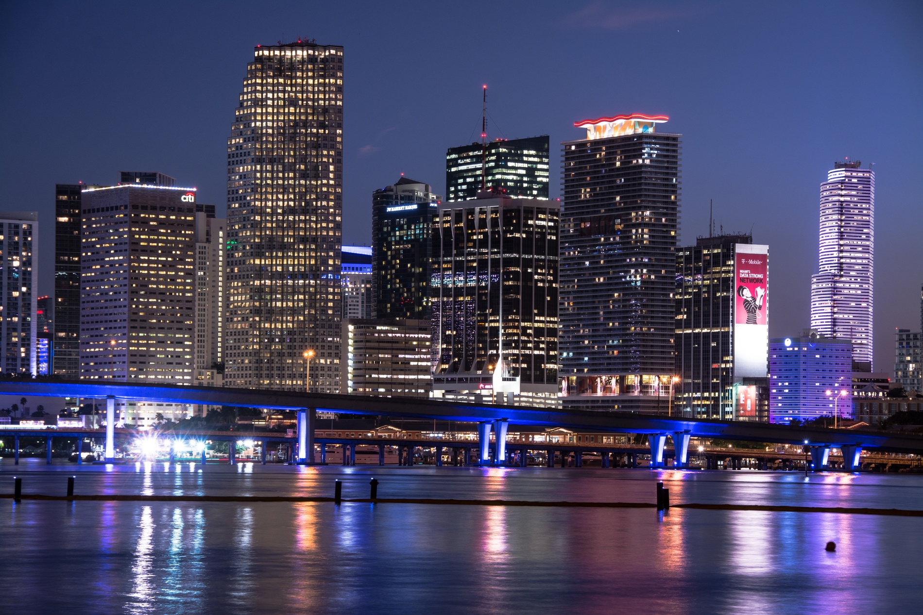 Miami at night
