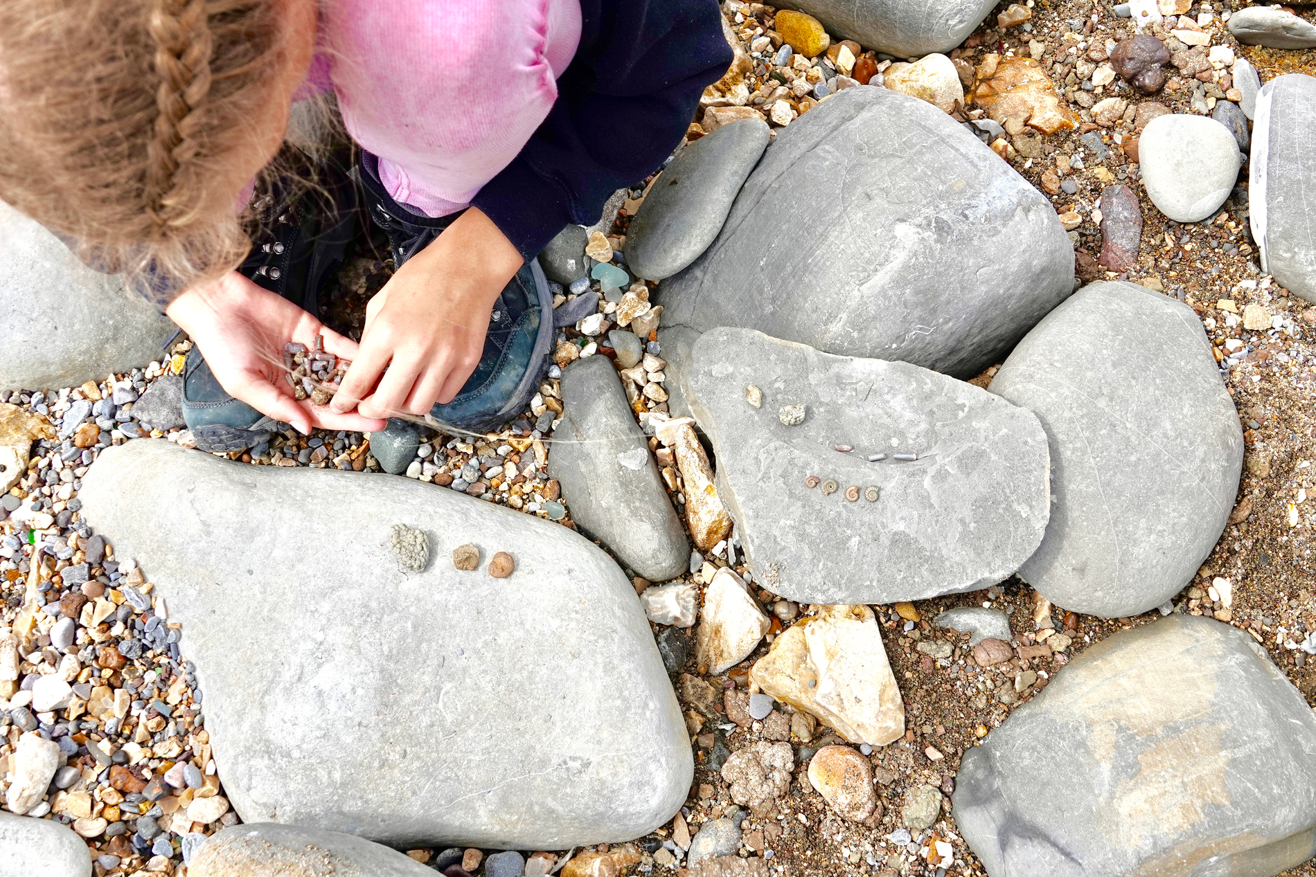 Family fossil hunting