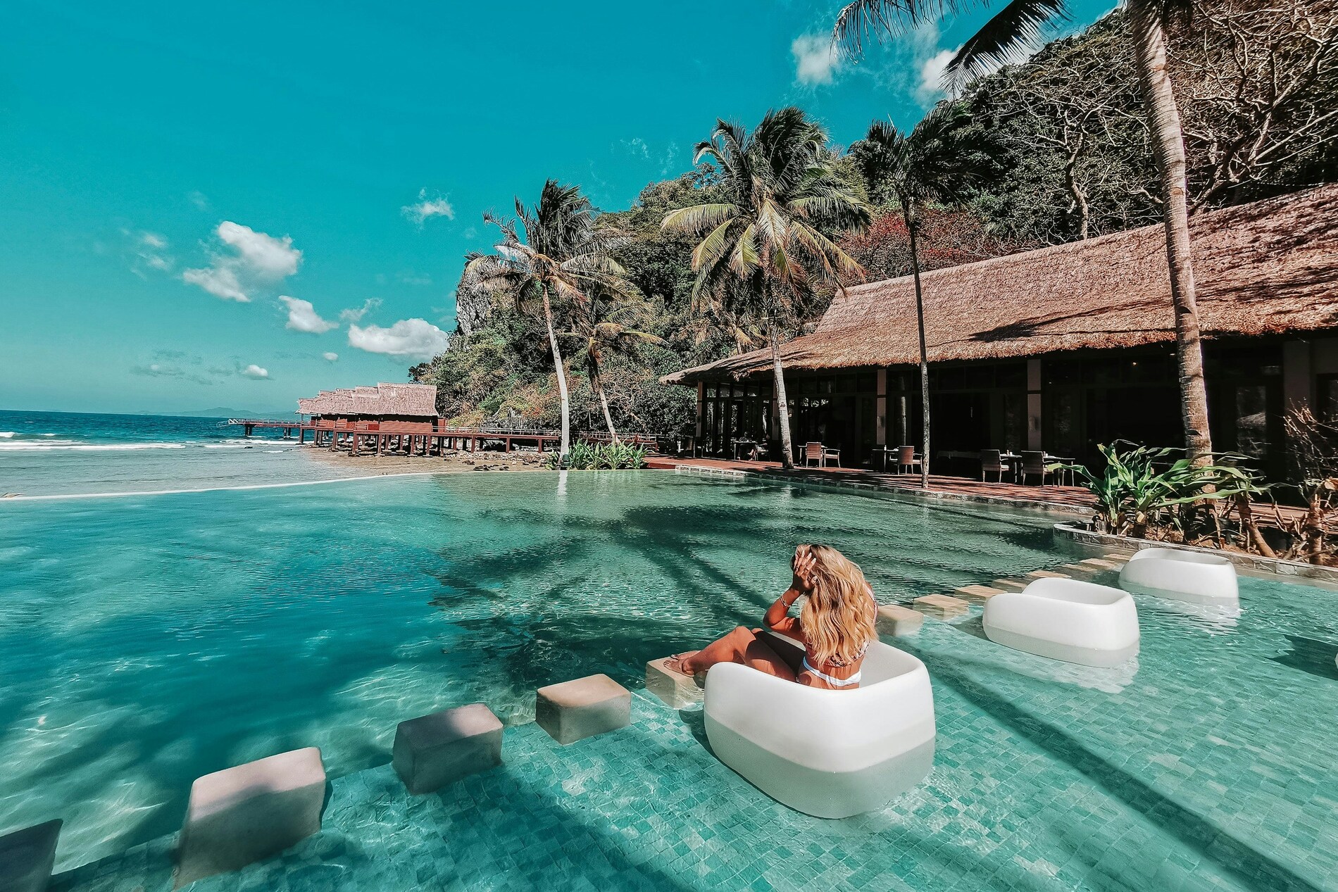 Private beach