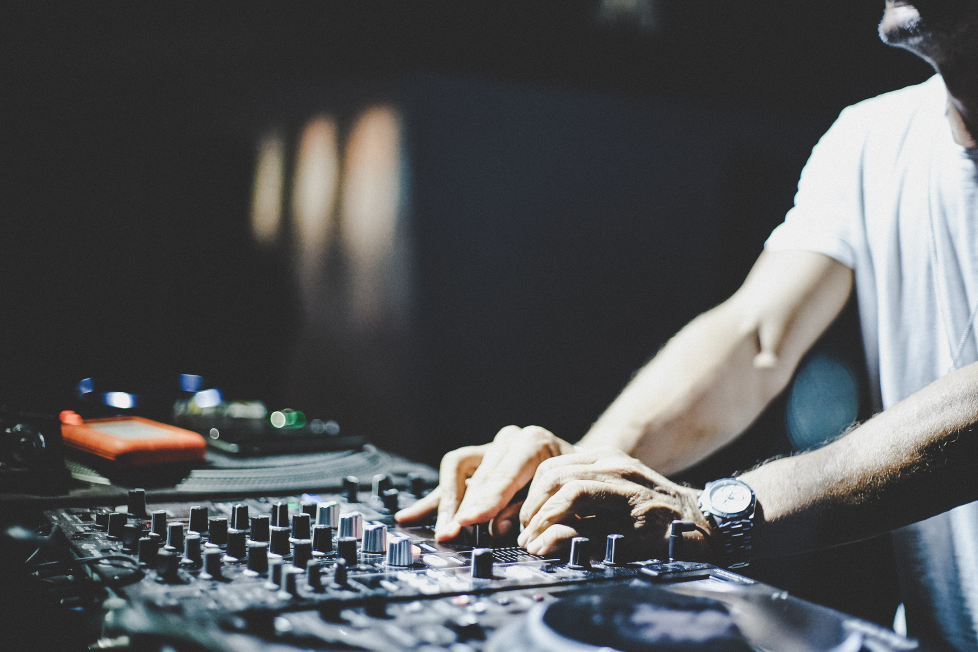 DJ at beach party