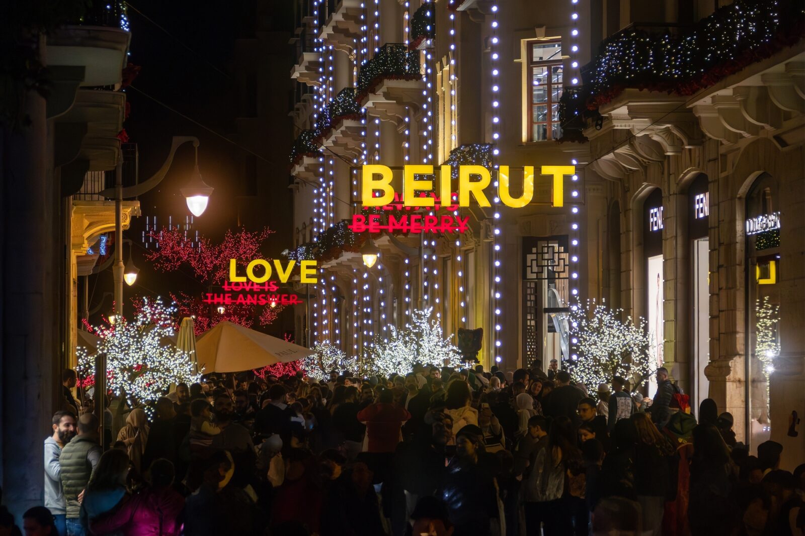 Beirut at night