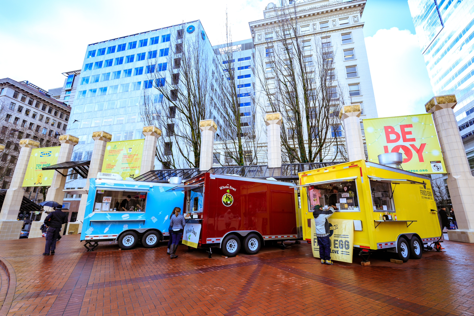 Foodtruck joy in portland